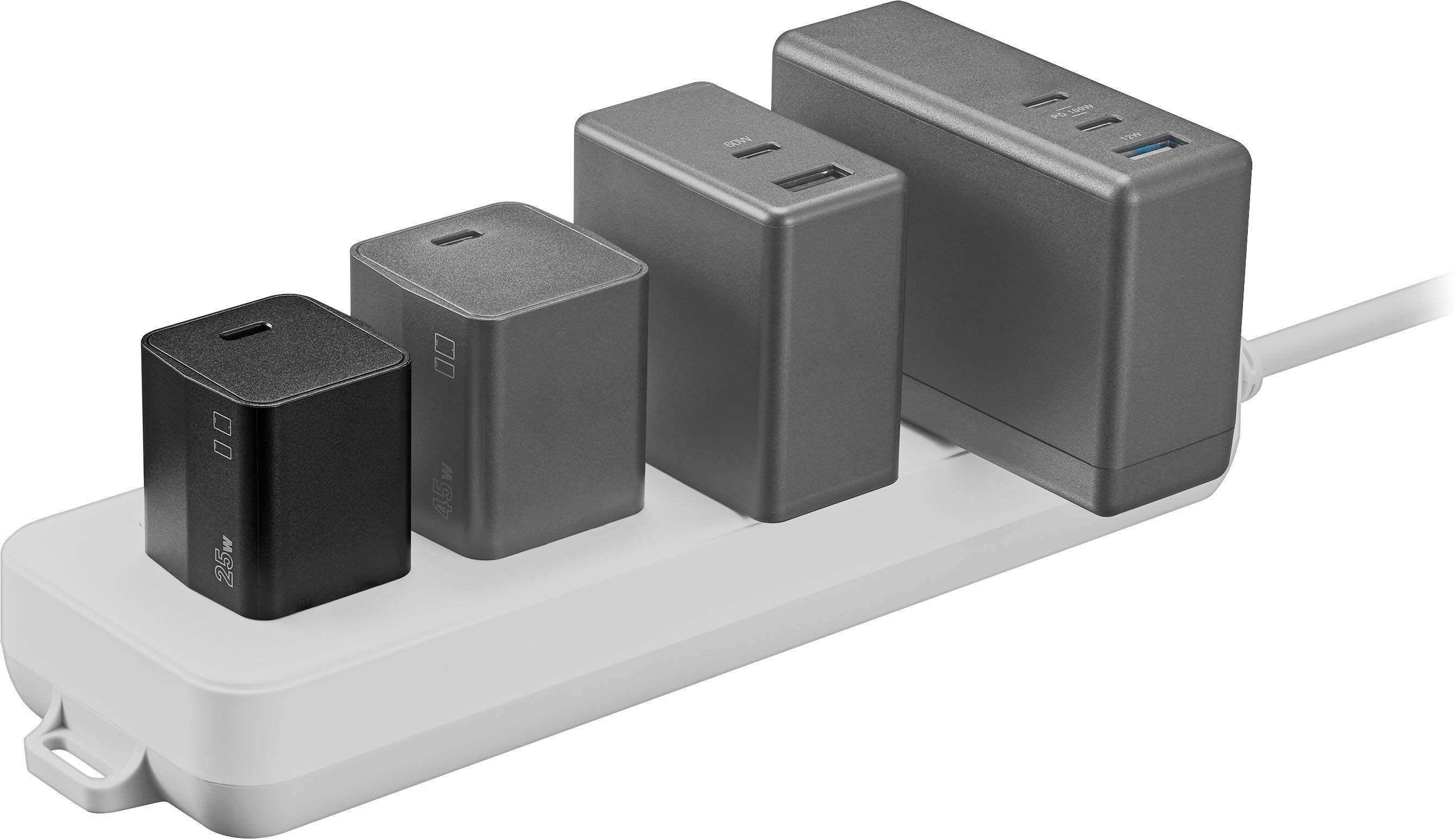 Alt View 18. Insignia™ - 25W Foldable Compact Wall Charging Kit for USB-C Smartphones, Tablets and More - Black.