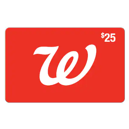 Front. Walgreens - $25 eGift Card.
