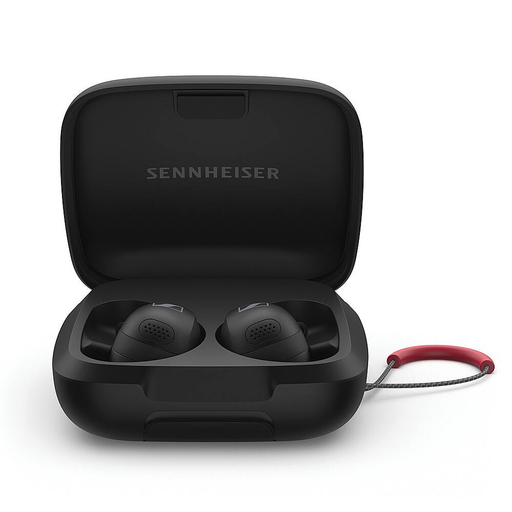Front. Sennheiser - Momentum Sport Earbuds - Black.