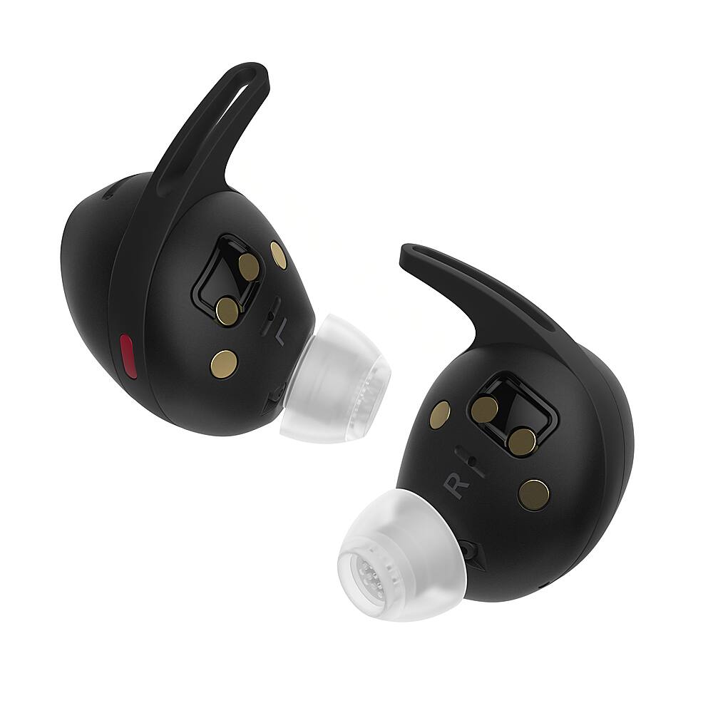 Left. Sennheiser - Momentum Sport Earbuds - Black.