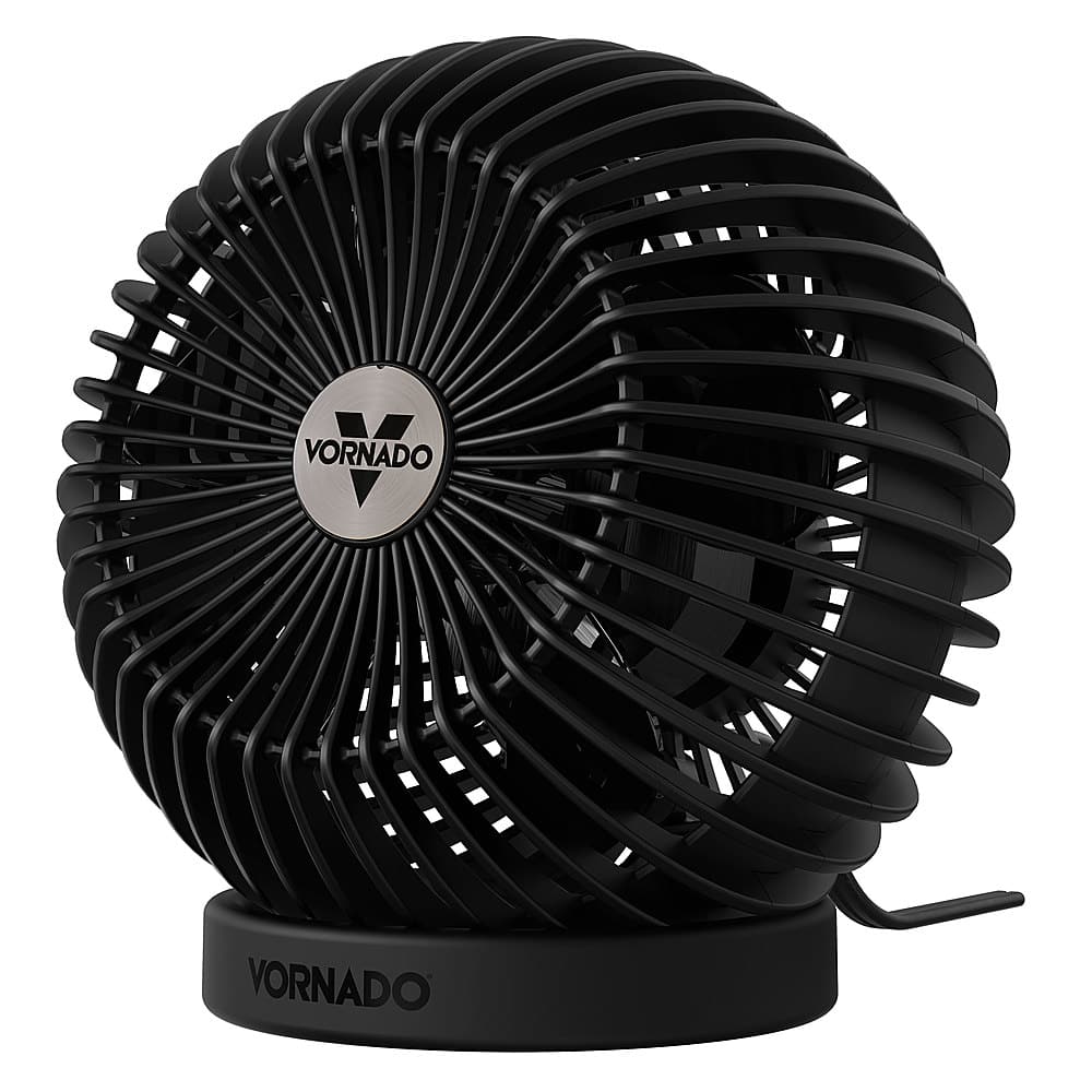Front. Vornado - Sphere Desk Fan - Black.