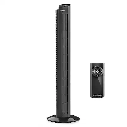Front. Vornado - Ozi42 Tower Fan - Black.