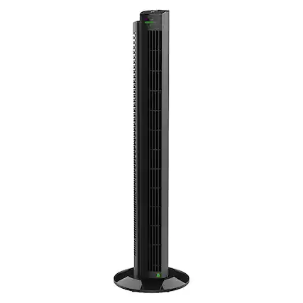 Front. Vornado - Ozi42dc Tower Fan - Black.