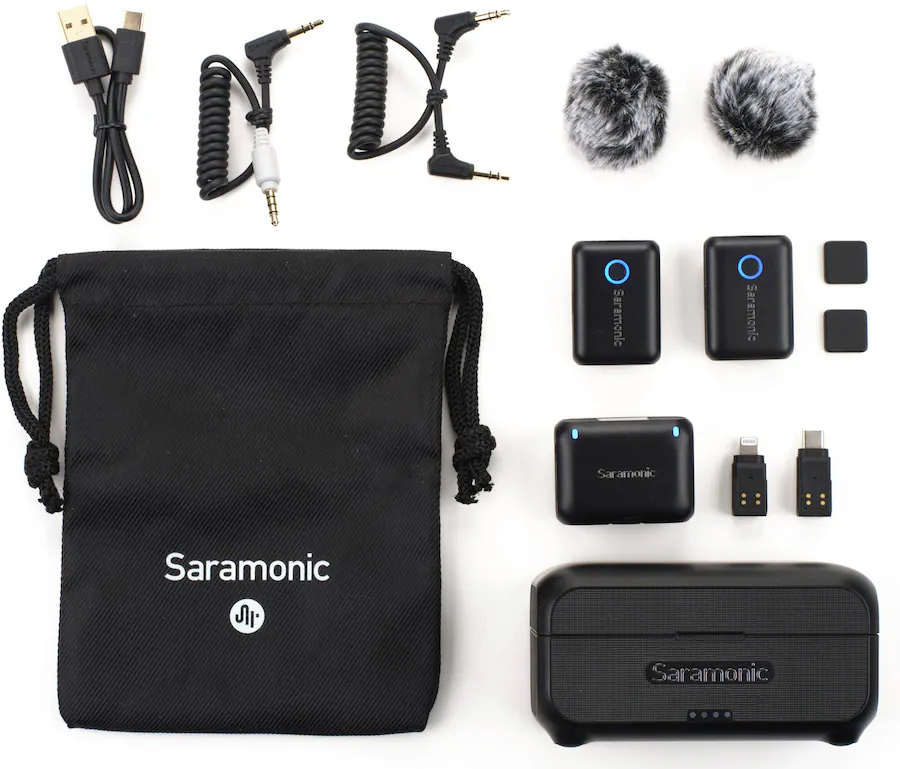 Saramonic Blink ME B2 - phụ kiện đi kèm