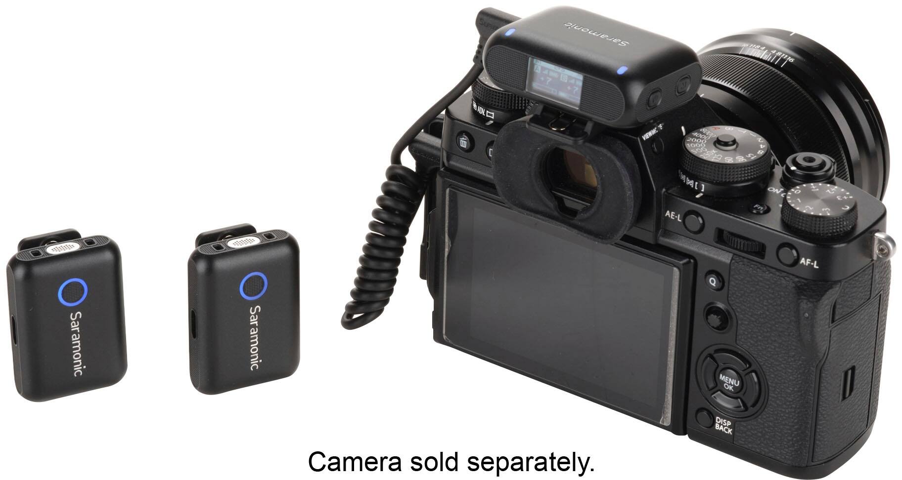 Alt View 14. Saramonic - Blink 500 B2+ 2-Person Wireless Mic System w/ Device Mount Receiver 3.5mm, USB-C & Lightning Outs - Black.