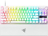 Razer - Huntsman V3 Pro TKL Wired Analog Optical Esports Keyboard with Rapid Trigger and Adjustable Actuation - White - Front_Zoom