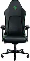 Razer - Iskur V2 Gaming Chair with Adaptive Lumbar Support - Black/Green - Front_Zoom