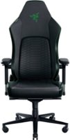 Razer - Iskur V2 Gaming Chair with Adaptive Lumbar Support - Black/Green - Front_Zoom