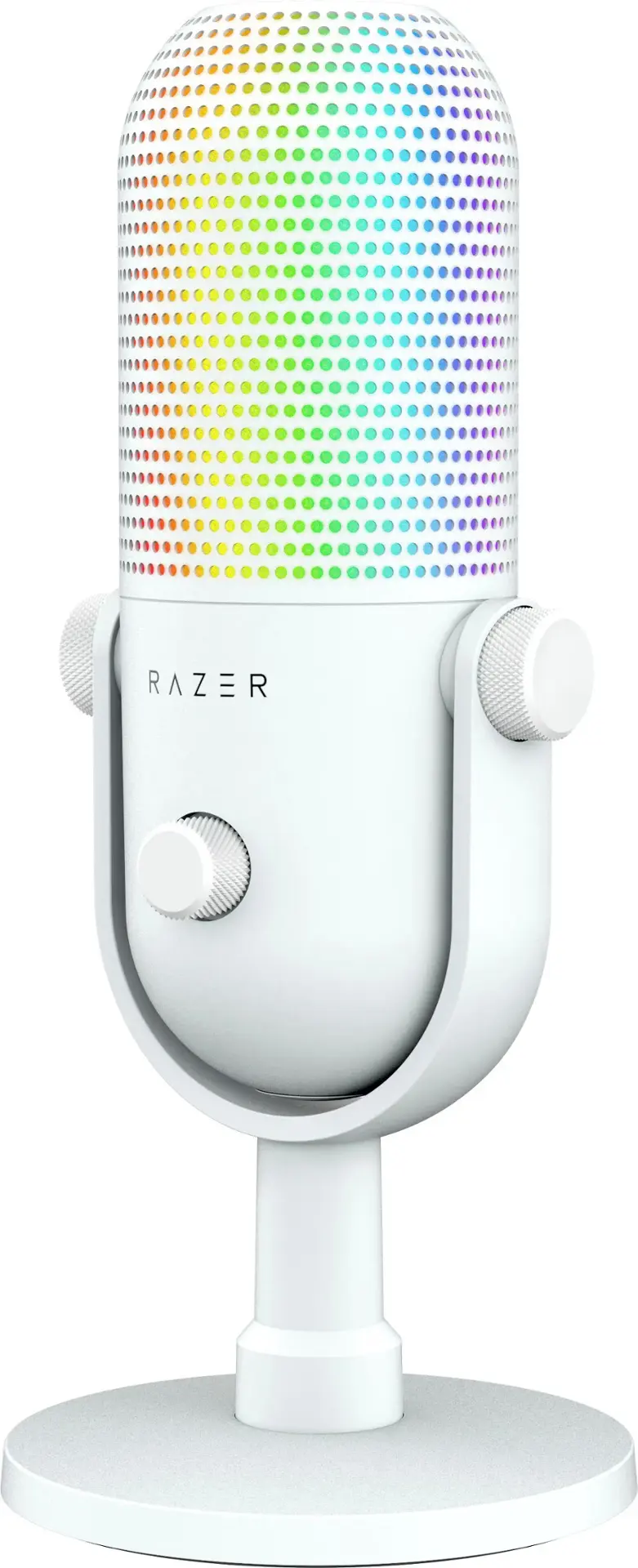 Alt View 18. Razer - Seiren V3 Chroma Condenser USB Microphone - White.