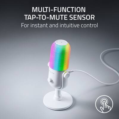 Razer Seiren V3 Chroma ホワイト Razer Seiren V3 Chroma Condenser USB Microphone White RZ19