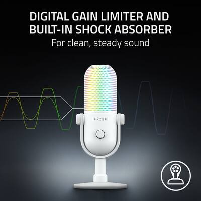 Razer Seiren V3 Chroma ホワイト Razer Seiren V3 Chroma Condenser USB Microphone RZ19
