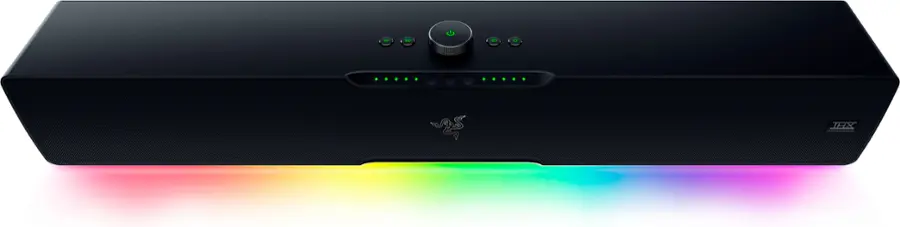 Alt View 18. Razer - Leviathan V2 Pro PC Gaming Soundbar with Subwoofer, Beamforming Surround Sound with AI Head Tracking, RGB Lighting - Black.