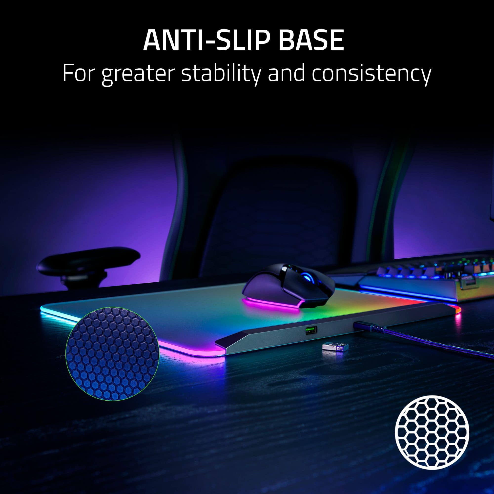 ANTI-SLIP BASE For greater stability and consistency