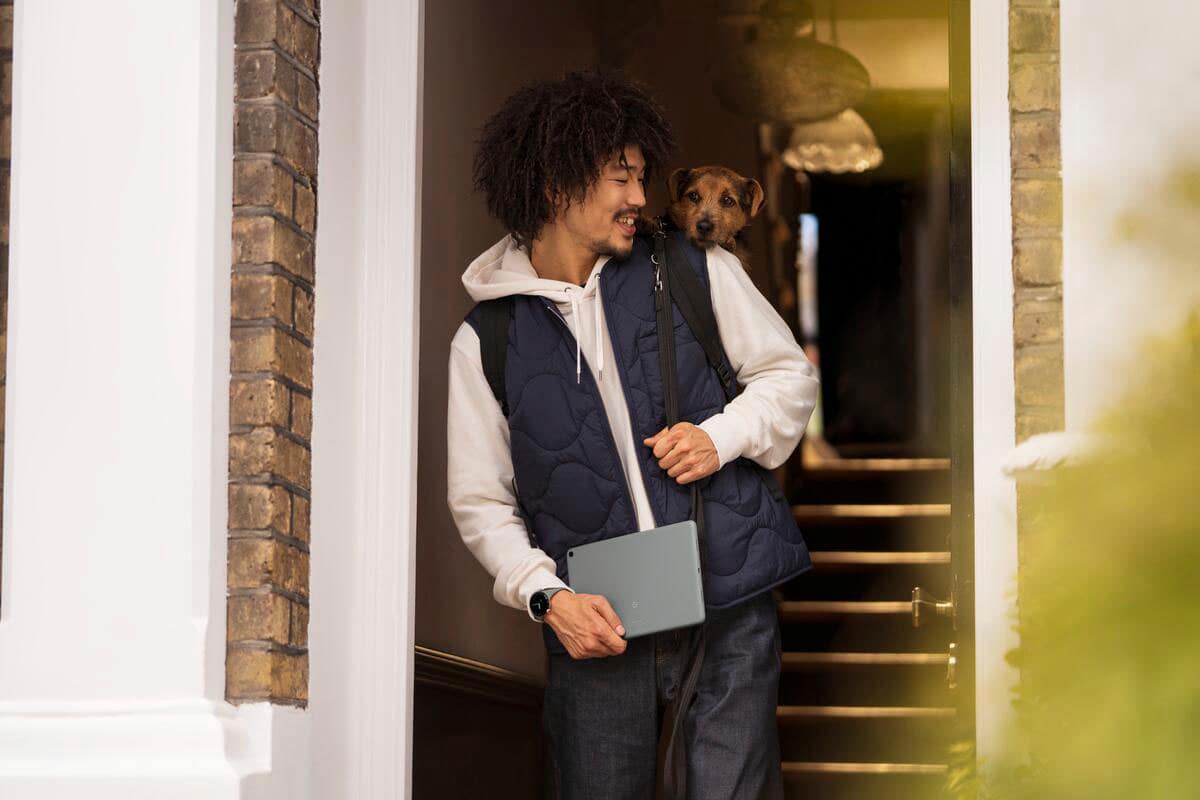 Alt View 16. Google - Pixel Tablet - 11" Android Tablet - 256GB - WiFi - Hazel.