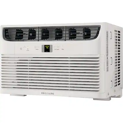 Front. Frigidaire - 8,000 BTU Window Air Conditioner with Remote - White.