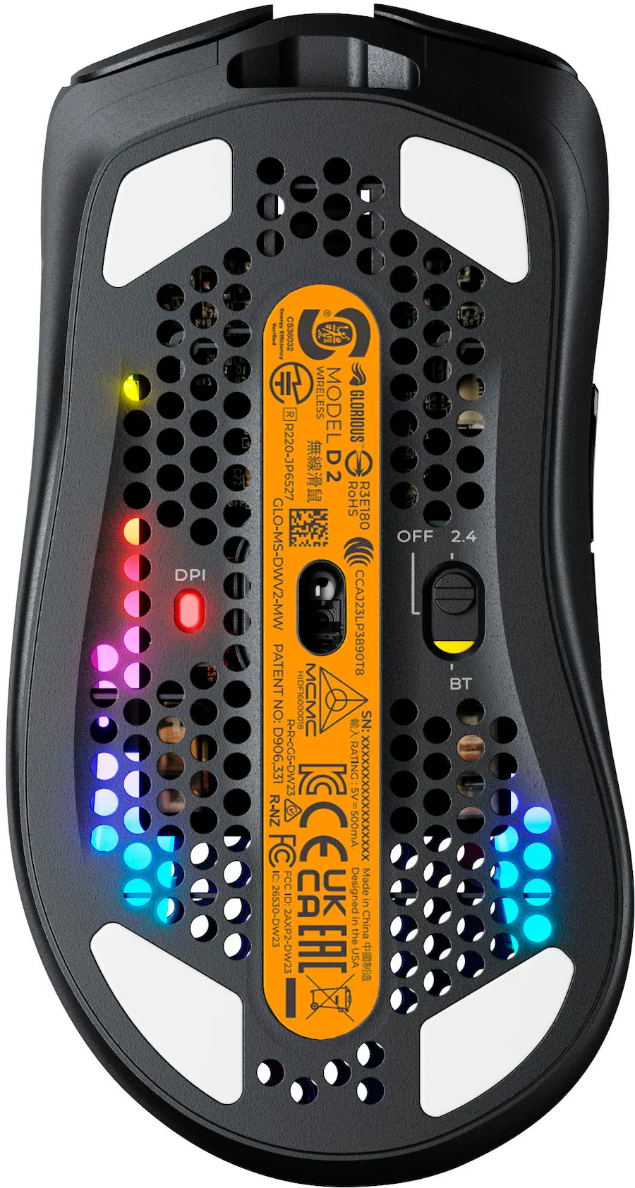 Glorious Model D 2 Wireless Optical RGB Gaming Mouse with 6 ...