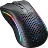 Front. Glorious - Model D 2 Wireless Optical RGB Gaming Mouse with 6 Programmable Buttons - Matte Black.
