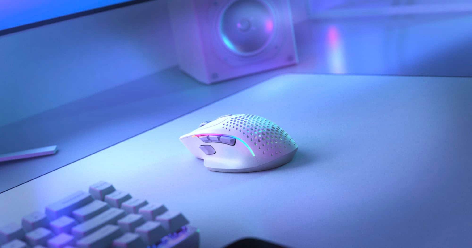 Alt View 14. Glorious - Model I 2 Ultra Lightweight Wireless Optical Gaming Mouse with 9 Programmable Buttons - Matte White.