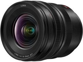 Panasonic - LUMIX S Pro 16-35mm F4 Interchangeable L-Mount Compatible for LUMIX S Series Cameras - Black - Front_Zoom