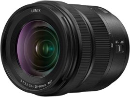 Panasonic - LUMIX S 20-60mm F3.5-5.6 Interchangeable Lens L-Mount Compatible for LUMIX S Series Cameras - Black - Front_Zoom