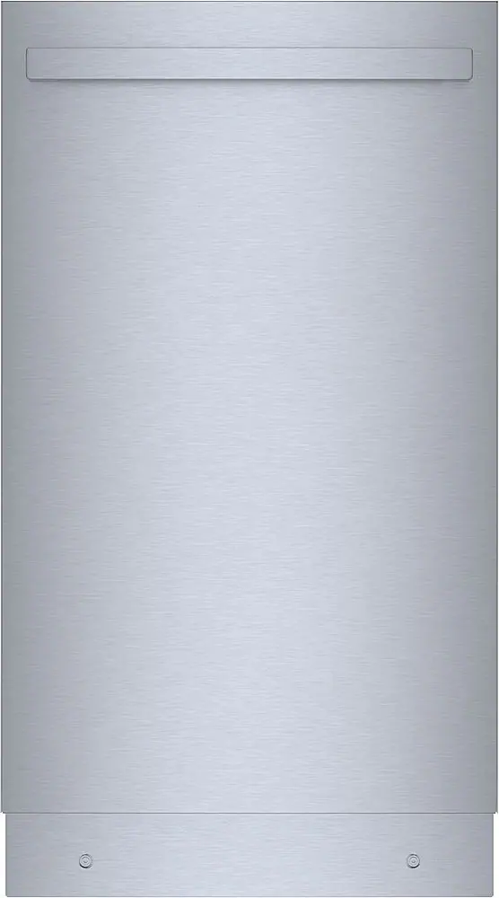 Front. Bosch - 800 Series 18" ADA Top Control Smart Built-In Stainless Steel Tub Dishwasher with 3rd Rack, 44 dBA - Stainless steel.