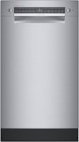 Bosch - 800 Series 18" ADA Front Control Smart Built-In Stainless Steel Tub Dishwasher with 3rd Rack, 44 dBA - Stainless Steel - Front_Zoom