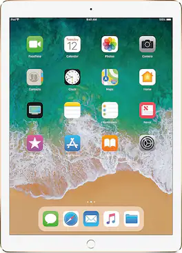 Apple - Geek Squad Certified Refurbished 12.9-Inch iPad Pro (2nd generation) with Wi-Fi - 512GB - Gold
