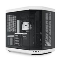 HYTE Y70 ATX Mid-Tower Case - Black/White - Front_Zoom
