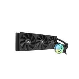 iBUYPOWER - AW4 360mm Radiator CPU Liquid Cooler (3 x 120mm Core Fans) with RGB Display - Black
