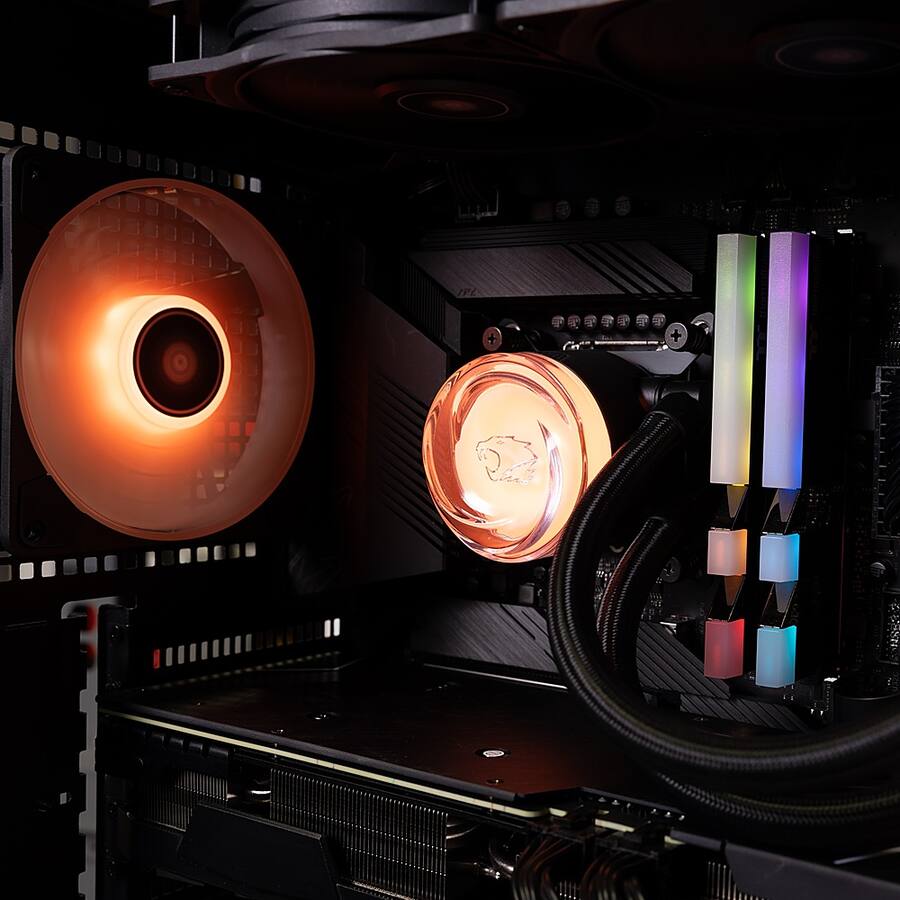 iBUYPOWER AW4 360mm Radiator CPU Liquid Cooler (3 x 120mm Core Fans ...