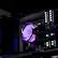 Alt View 14. iBUYPOWER - iBUYPOWER - AW4 360mm Radiator CPU Liquid Cooler (3 x 120mm Core Fans) with RGB Display - Black.