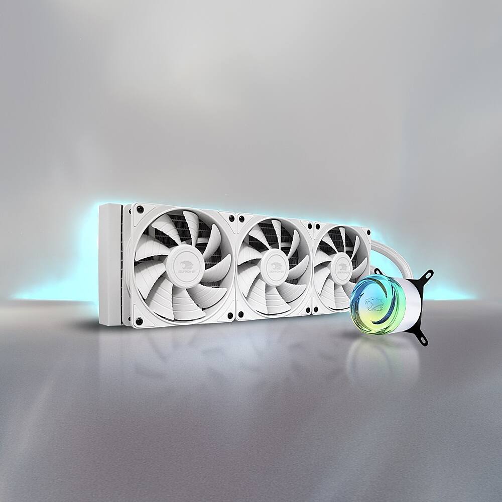 iBUYPOWER AW4 360mm Radiator CPU Liquid Cooler (3 x 120mm Core Fans ...