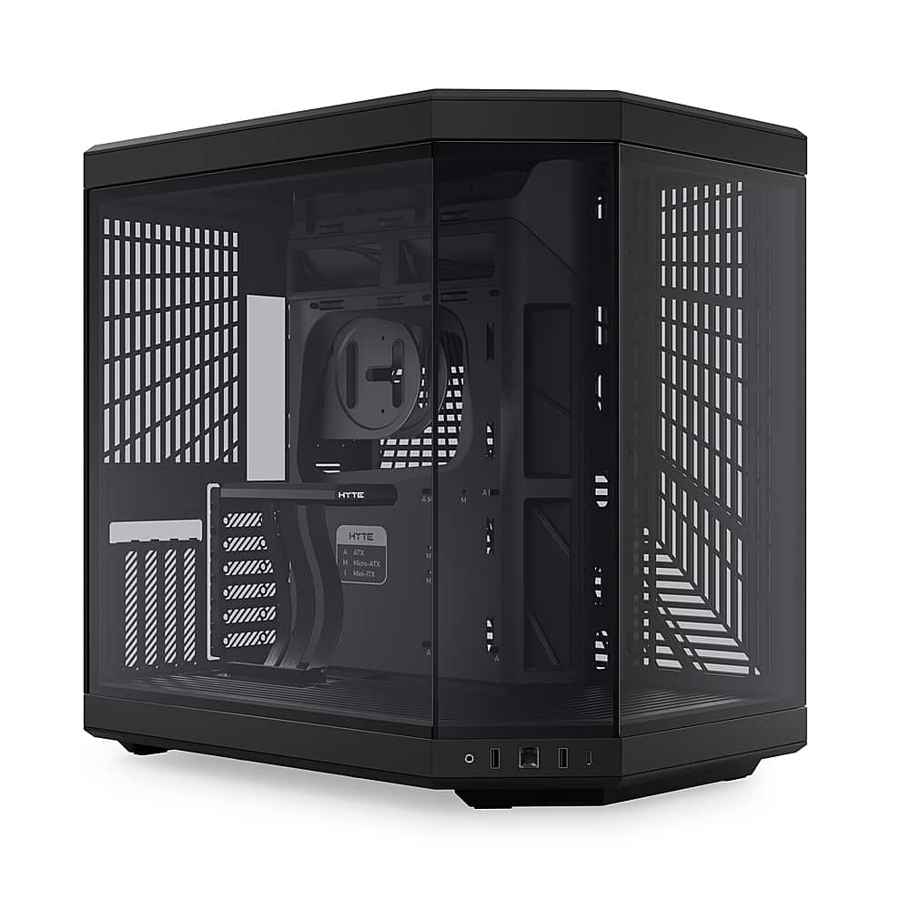 HYTE - Y70 ATX Mid-Tower PC Case - Black - Front_Zoom