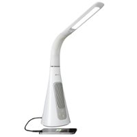 OttLite Sanitizing Pro LED Desk Lamp and UVC Air Purifier - White - Front_Zoom