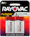 Front. Rayovac - Rayovac Fusion 9V Batteries (2 Pack), Alkaline 9 Volt Batteries - Silver.