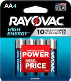 Rayovac - High Energy AA Batteries (4 Pack), Double A Alkaline Batteries