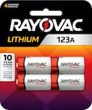 Rayovac - Photo Lithium Batteries Size 123A 3V, 4 Pack
