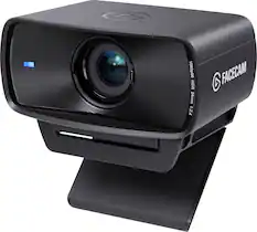 Front. Elgato - Facecam MK.2 Full HD 1080p60 Webcam for Video Conferencing, Gaming, and Streaming - Black.