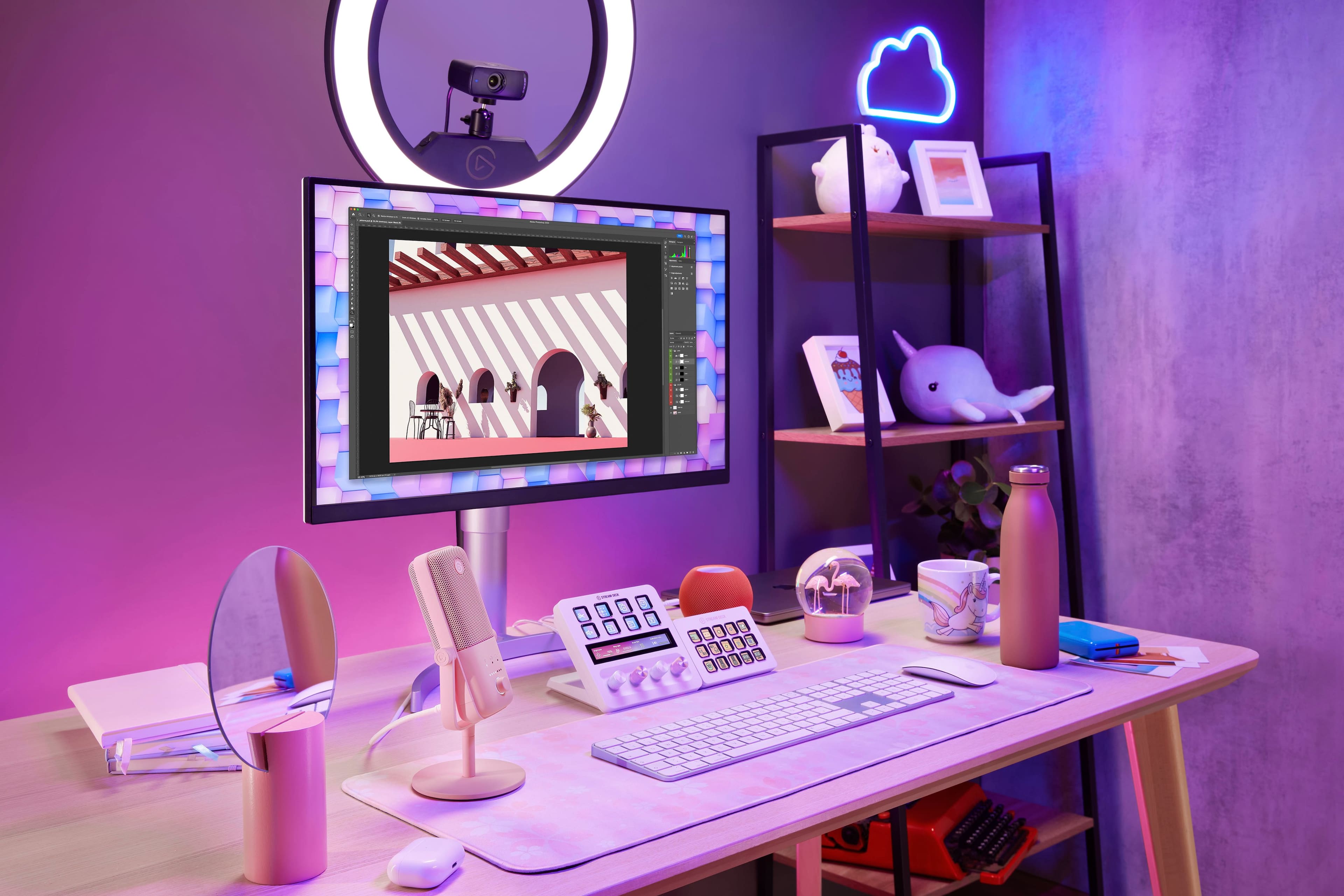 Alt View 16. Elgato - Facecam MK.2 Full HD 1080p60 Webcam for Video Conferencing, Gaming, and Streaming - Black.