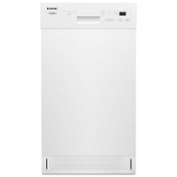 Whirlpool - Front Control Built-In Dishwasher with Cycle Memory and 50 dBA - White - Front_Zoom