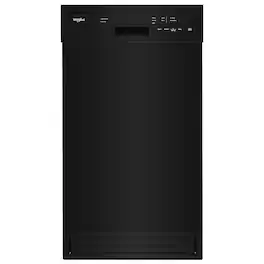 Whirlpool - 18" Front Control Built-In Stainless Steel Tub Dishwasher with Cycle Memory and 50 dBA - Black