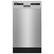 Front. Whirlpool - Front Control Built-In Dishwasher with Cycle Memory and 50 dBA - Monochromatic Stainless Steel.