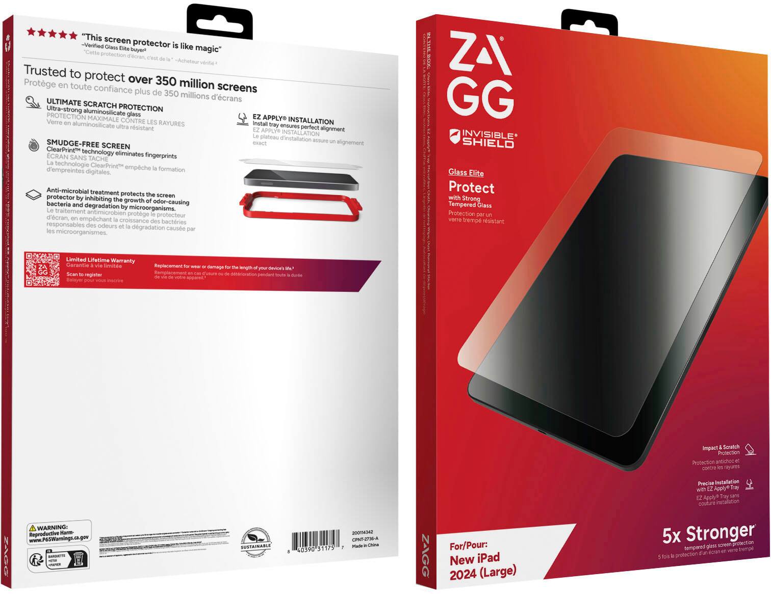 Customer Reviews ZAGG InvisibleShield Glass Elite 13" Screen Protector