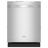 Whirlpool - 24 inch Top Control Built-In Stainless Steel Tub Dishwasher with 3rd Rack, Flush Installation, 44 dBA - Stainless Steel