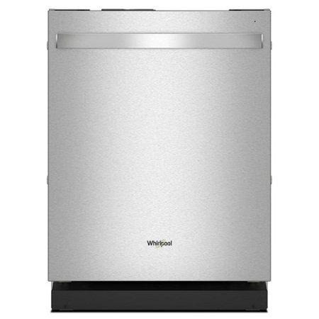Whirlpool - Top Control Built-In Dishwasher with 3rd Rack and 44 dBA - Stainless Steel