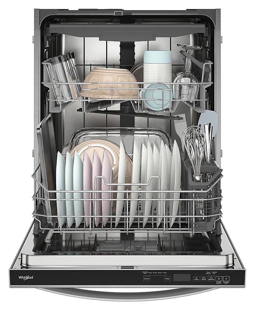 Alt View 13. Whirlpool - Top Control Built-In Dishwasher with 3rd Rack and 44 dBA - Stainless Steel.