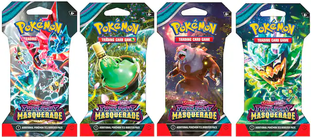 Front. Pokémon - Trading Card Game: Twilight Masquerade Sleeved Booster - Styles May Vary.