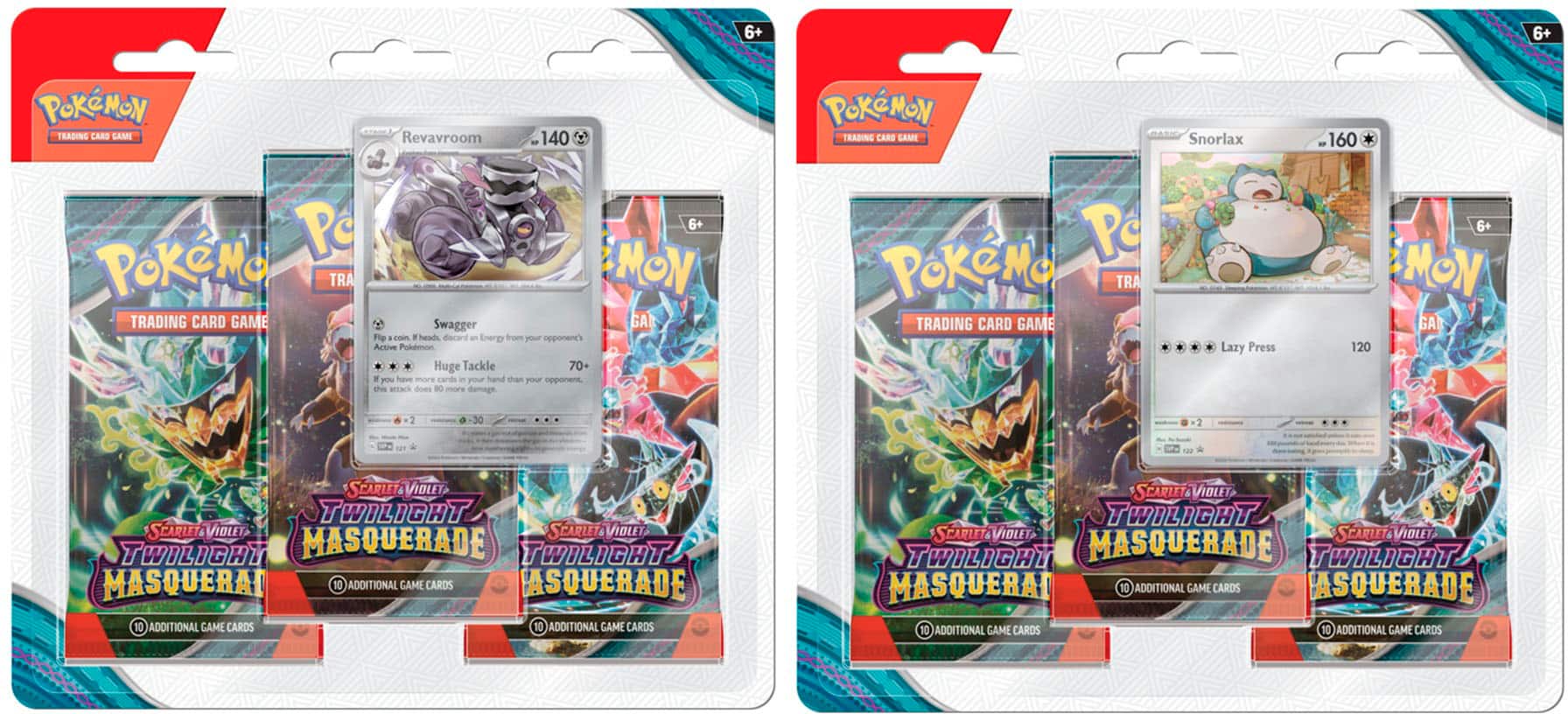 Front. Pokémon - Trading Card Game: Twilight Masquerade 3pk Booster - Styles May Vary.