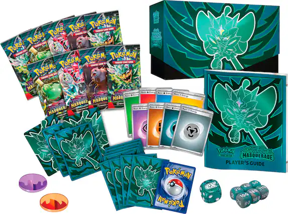 Angle. Pokémon - Trading Card Game: Twilight Masquerade Elite Trainer Box.