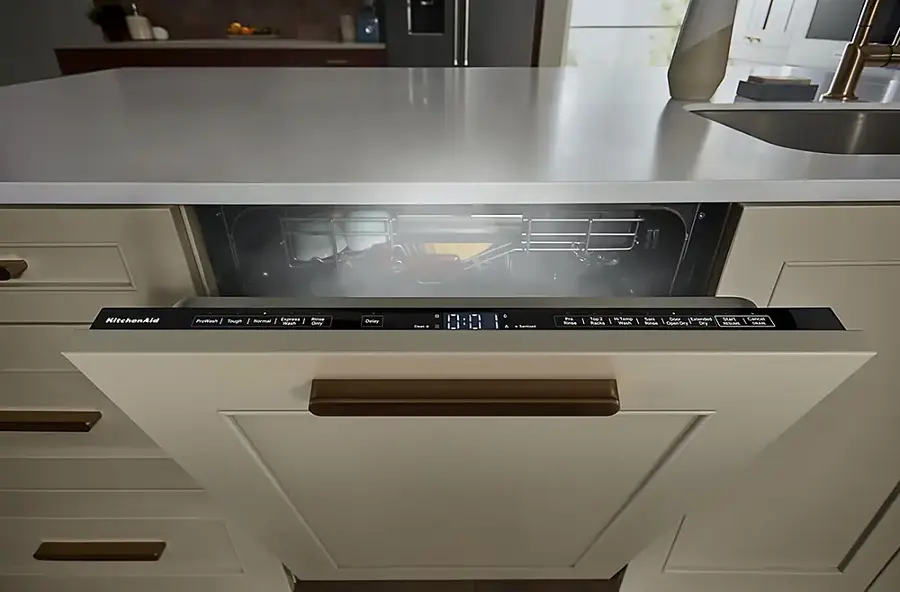 Alt View 16. KitchenAid - Top Control Built-In Dishwasher with FreeFlex Fit Third Level Rack, 39 dBA - Custom Panel Ready.